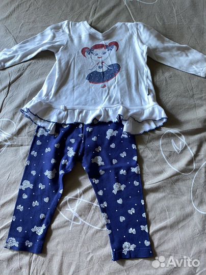 Пакет с вещами на девочку на 1-2 года