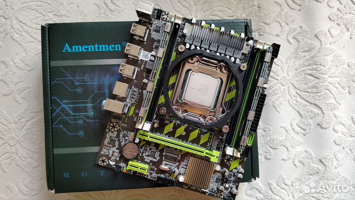 Комплект материнка+процессор+ память