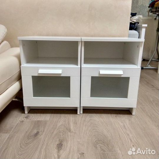 Прикроватная тумба - IKEA brimnes, 39х41х53 см, бе