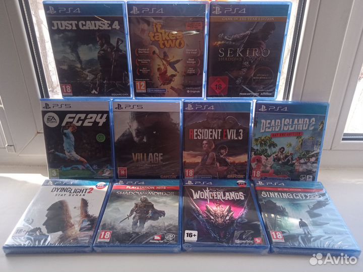 Игры ps4-ps5,новые,запечатанные