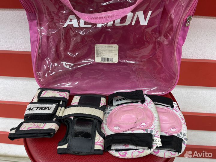 Роликовые коньки Action PW-117P размер 26-29