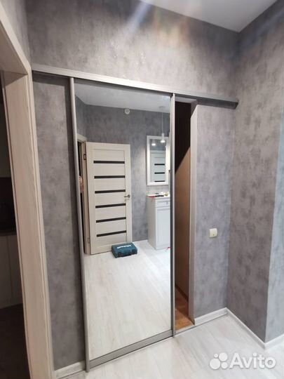 Межкомнатная раздвижная дверь зеркальная № 4081