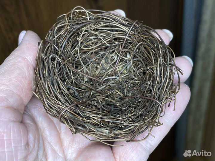 Гнездо декоративное для рукоделия и декора из нату
