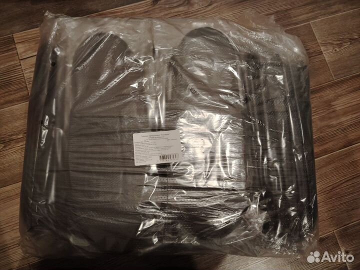 Тапочки одноразовые черные с открытым мысом 25 пар