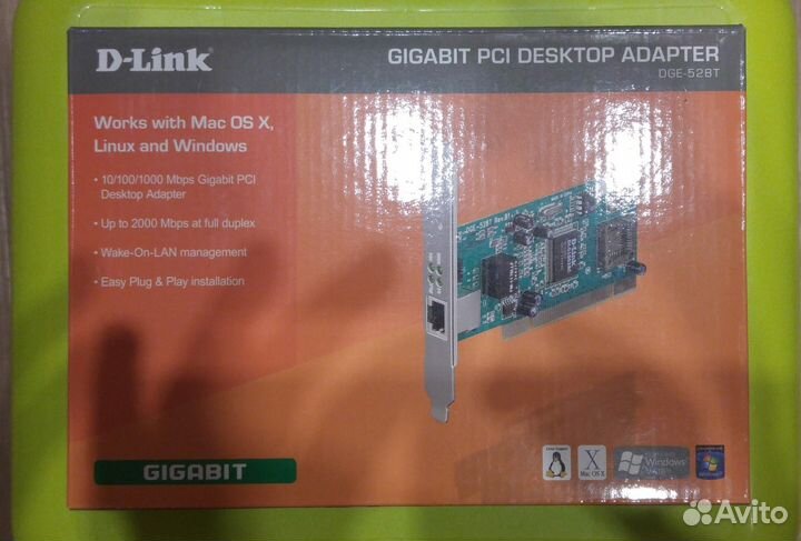 Сетевая карта PCI-адаптер D-Link DGE-528T