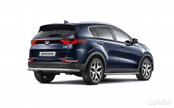 Защита заднего бампера 63мм (нпс) KIA Sportage