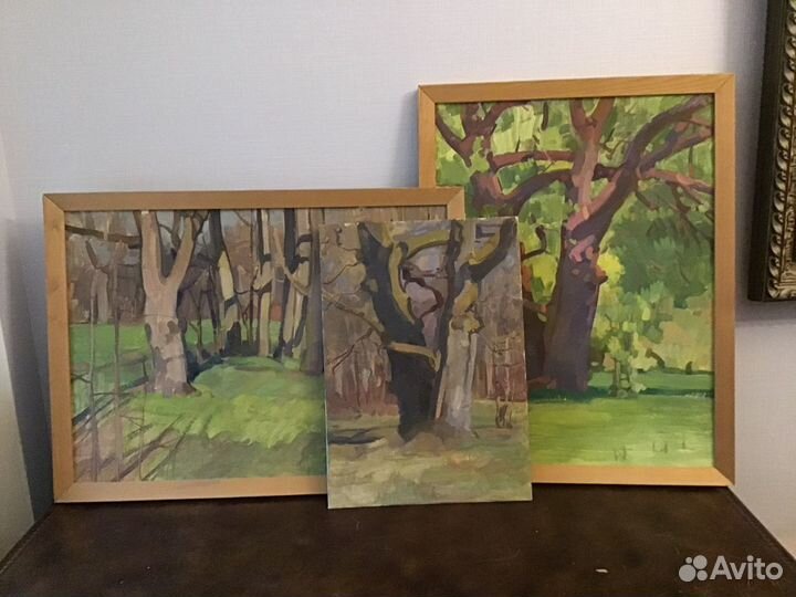 Картина ссср, 70 х годов, «Пушкинский парк»