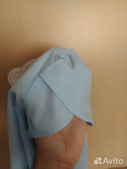 Рубашка блузка школьная на девочку р. 128