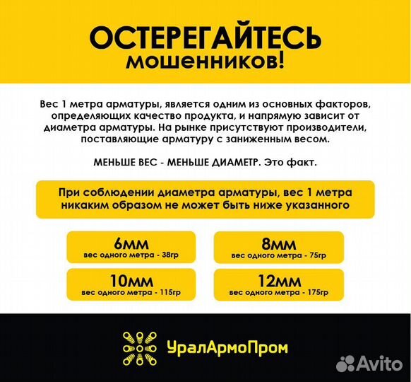 Стеклопластиковая арматура 6мм 500 метров