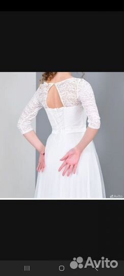 Свадебное платье 44 46 новое