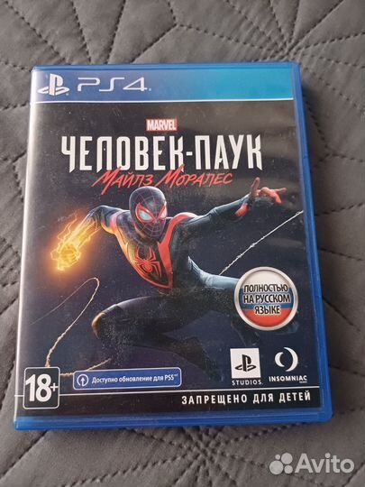 Человек паук майлз моралес ps4 диск