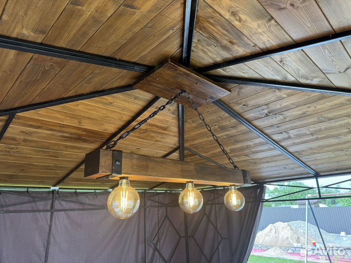 Дизайнерский светильник в беседку