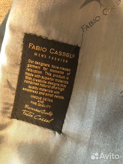Мужской костюм Fabio Cassel синий б/у