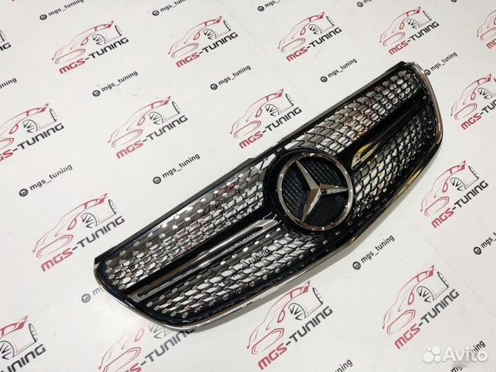 Решетка Mercedes V-Class Diamond Black Б/К 14-н.в