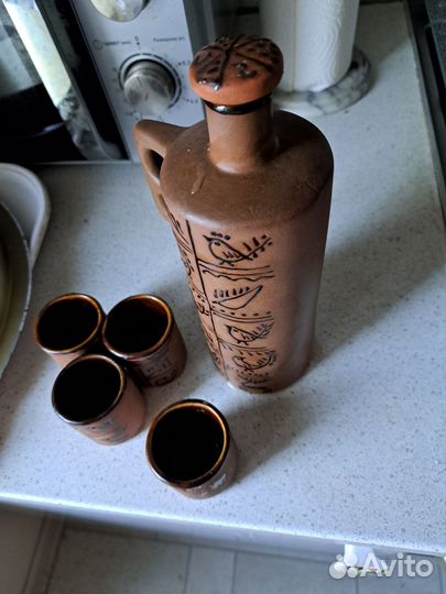 Кувшин для чачи глиняный