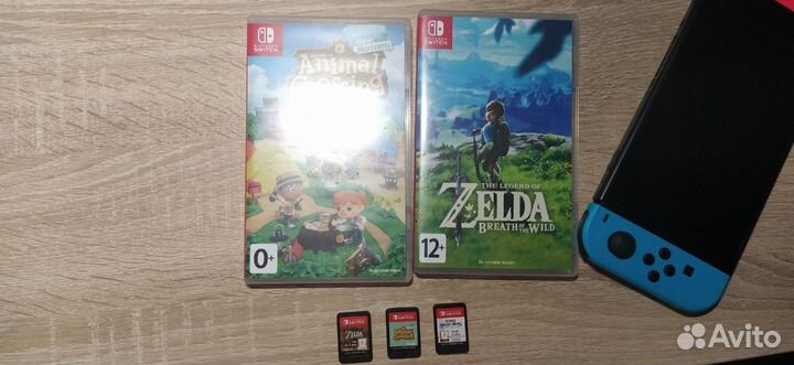 Nintendo switch rev 2 + чехол в подарок