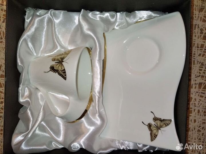 Чайная пара(фарфор ). Набор подарочный