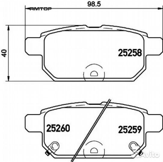 Nisshinbo NP9016 Колодки тормозные дисковые зад (P