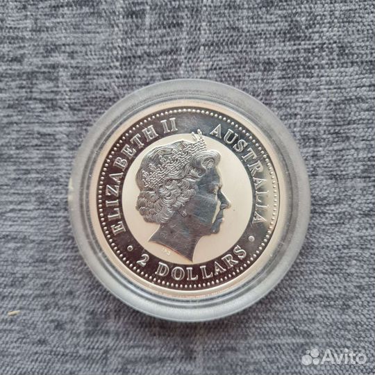 Монета серебро Коза 2 OZ