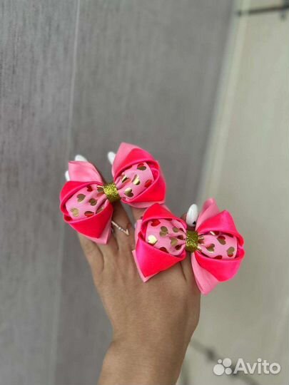 Бантики ручной работы для волос