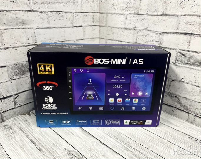 Магнитола Bos-mini A5 DSP, 9