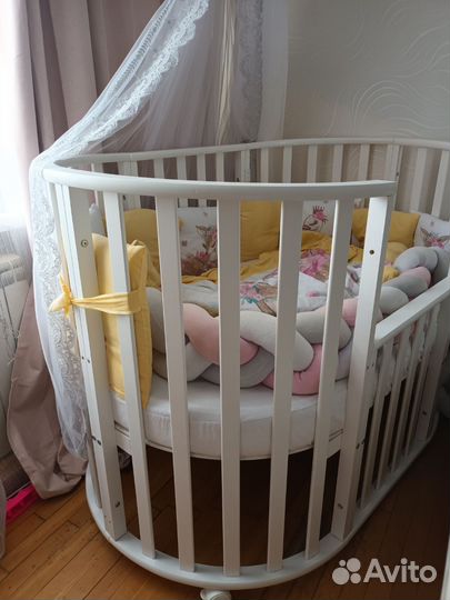 Кроватка трансформер с маятником