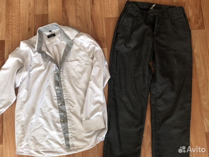 Пиджак hм,рубашка и брюки