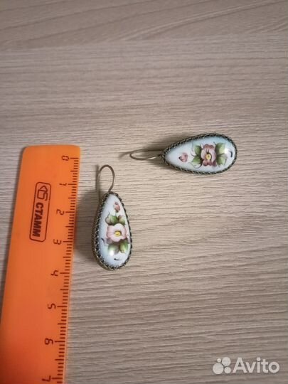 Серьги СССР нифифть винтаж
