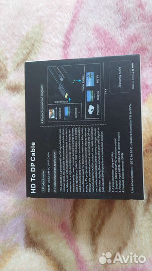 Кабель-переходник Hdmi - display port 4k