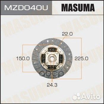 MZD040U диск сцепления Mazda 626 1.8-2.0D 87