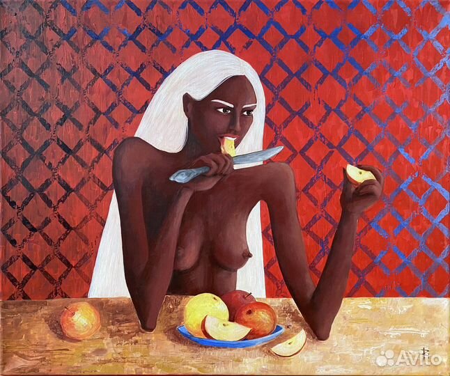 Картина «Женщина с яблоками»