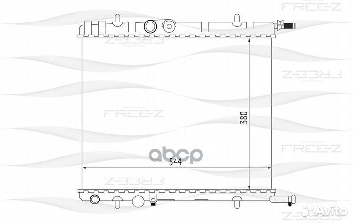 Радиатор системы охлаждения KK0173 free-Z