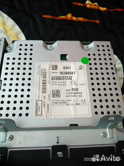 Магнитола на Шевроле Круз 2013 г