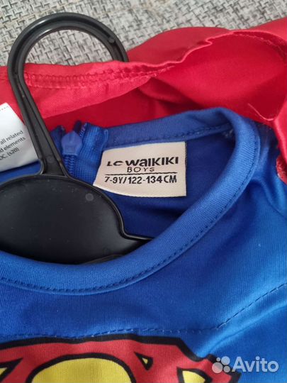 Костюм супермена детский 7-9 лет