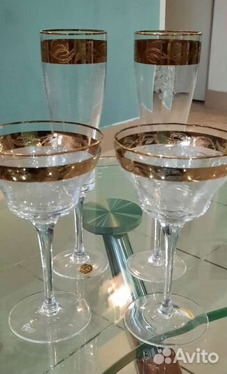 Фужеры для шампанского, Чехословакия, Богемия