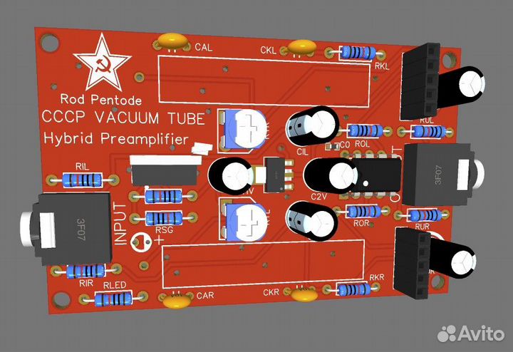 Ламповый Усилитель на редких стержневых лампах USB