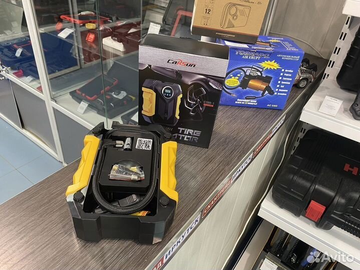 Компрессор для шин колес автомобильный STC-02D