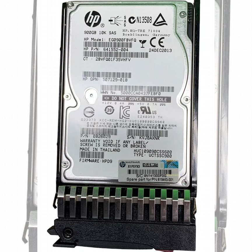 [507129-017] Жесткий Диск Hp Eg0900fbvfq 900gb Sas 2,5" Hdd 507129-017