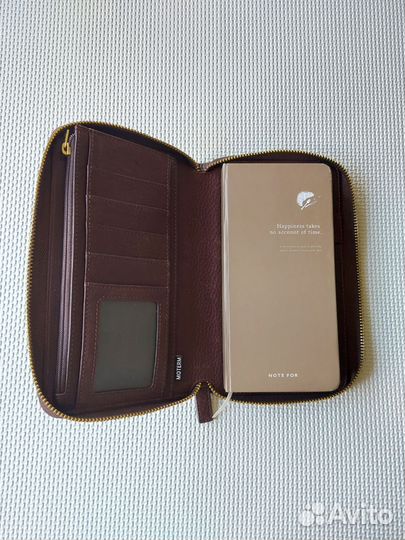 Новая кожаная обложка на молнии moterm для планера