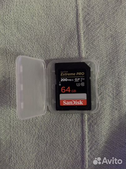 Карта памяти sdhc SanDisk 64 Гб