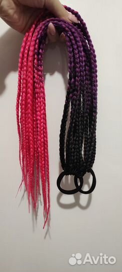 Афрохвост на резинке. Афро резинка