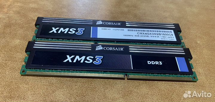 Оперативная память DDR3 Corsair 4Gb