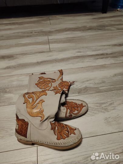 Сапоги женские натуральная кожа 37 размер