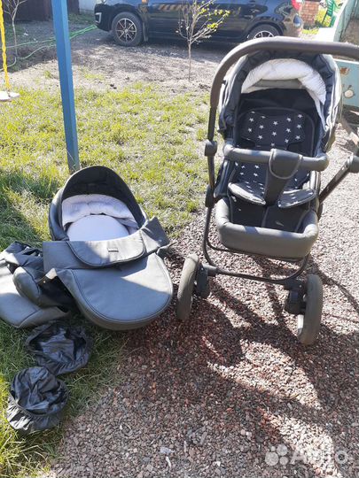 Коляска verdi 3 в 1 из экокожи