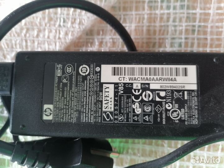 Блок питания для ноутбука hp