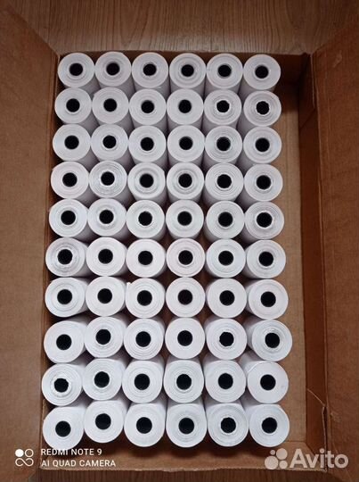 Чековая лента термобумага 57мм 30м/рулон