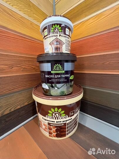 Герметик, масло, антисептик, пропитка для дерева