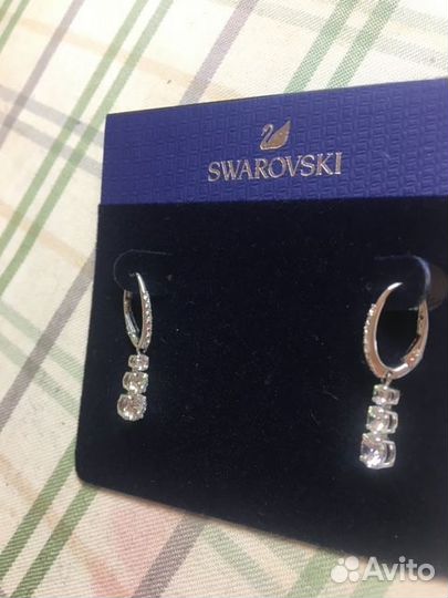 Swarovski серьги и браслет Оригинал красивые