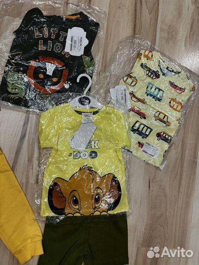Пакет новой одежды для мальчика 74-98