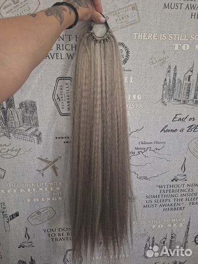 Хвост шиньон на резинке